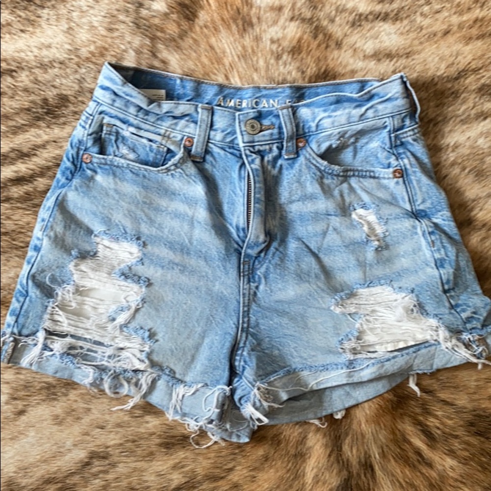American Eagle high rise mom shorts size 0